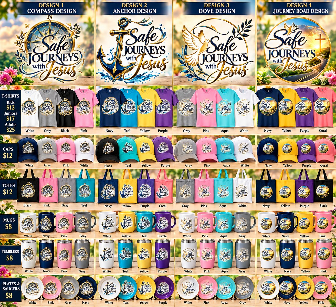 Compass, Anchor, Dove and Journey Road merchandise catalog